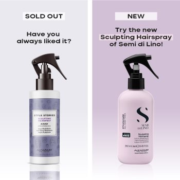 Alfaparf Milano Semi di Lino Style&Care Sculpting hairspay fixativ cu fixare puternică - imagine 3